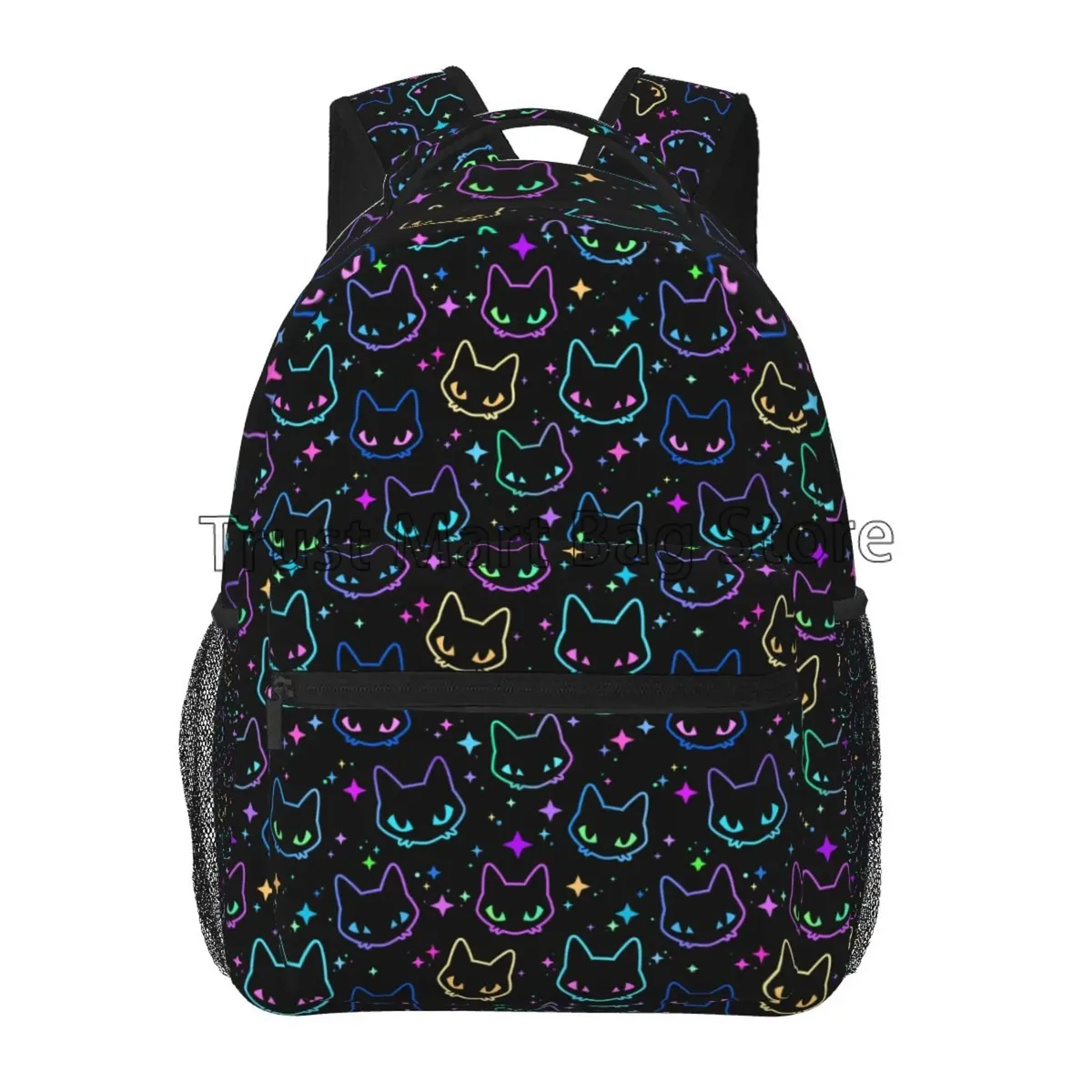 neko atsume anime cartoon mochila sac à dos pour femme, sac à dos de voyage pour filles et garçons, impression de chat mignon, sac initié pour adolescents