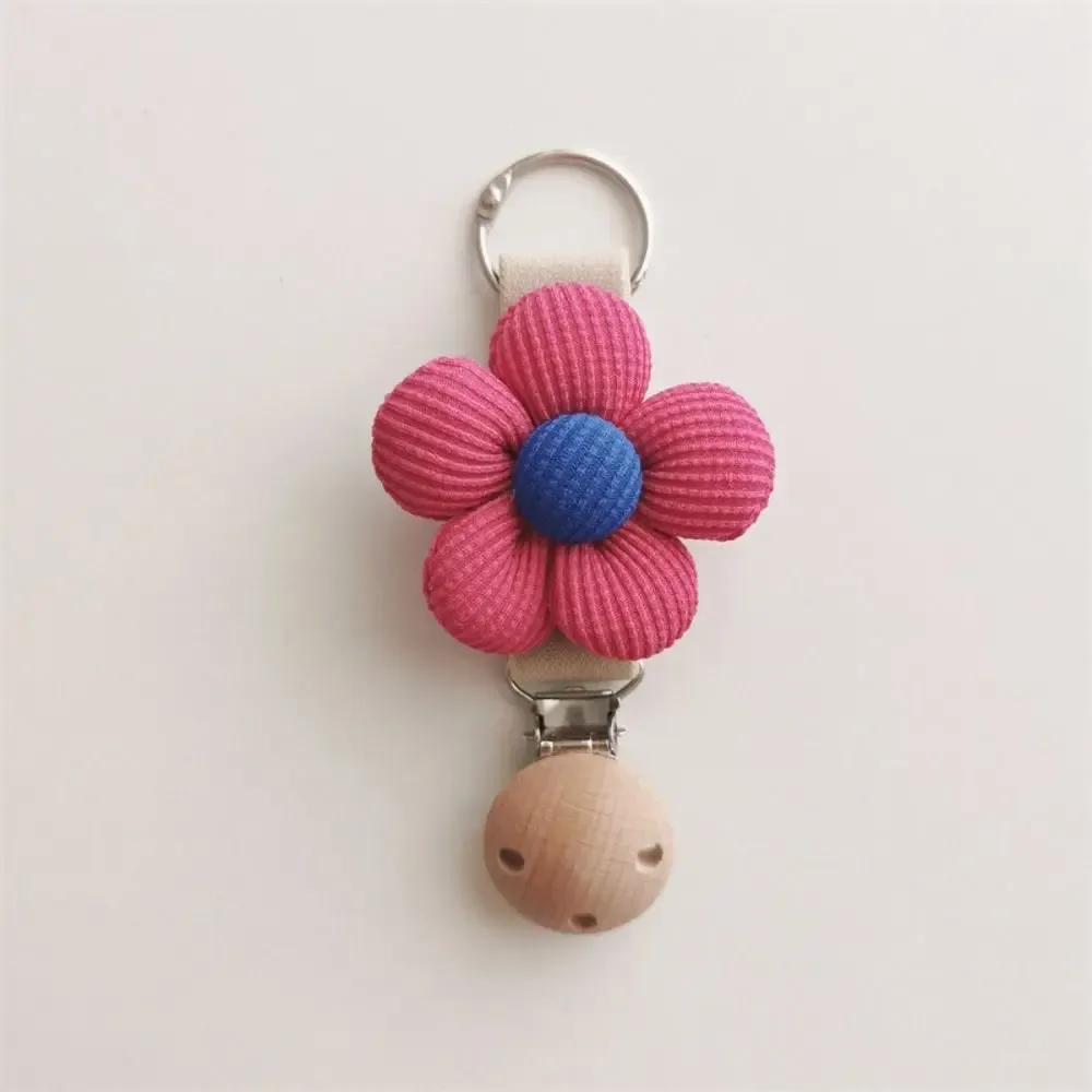 clip de chapeau à fleurs en coton anti-perte, clip en bois suspendu sur le sac, porte-chapeau de voyage, organisateur gadget por