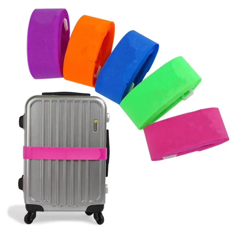 ceinture bagage tissu élastique boucle métallique couleur vivace sécurité voyage transport valises divers tailles