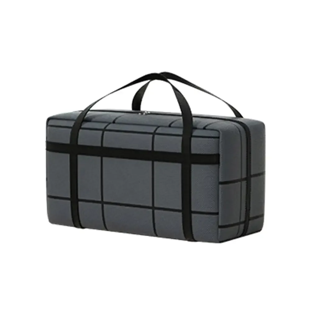 sac de rangement pliable en tissu non tissé de grande capacité, anti-poussière et résistant à l'humidité avec fermeture éclair, sac de voyage portable pour bagages mobiles