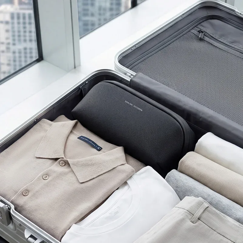 sac organisateur de technologie mark ryden "techpod" avec fermeture éclair ykk, pochette multi-compartiments pour accessoires électroniques, pour les voyages et les affaires