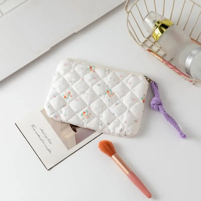 sac à cosmétiques avec nœud mignon, sac à cosmétiques à fermeture éclair pour femmes, petit étui de rangement pour rouge à lèvres, trousse de maquillage, sacs pour cartes de voyage pour dames