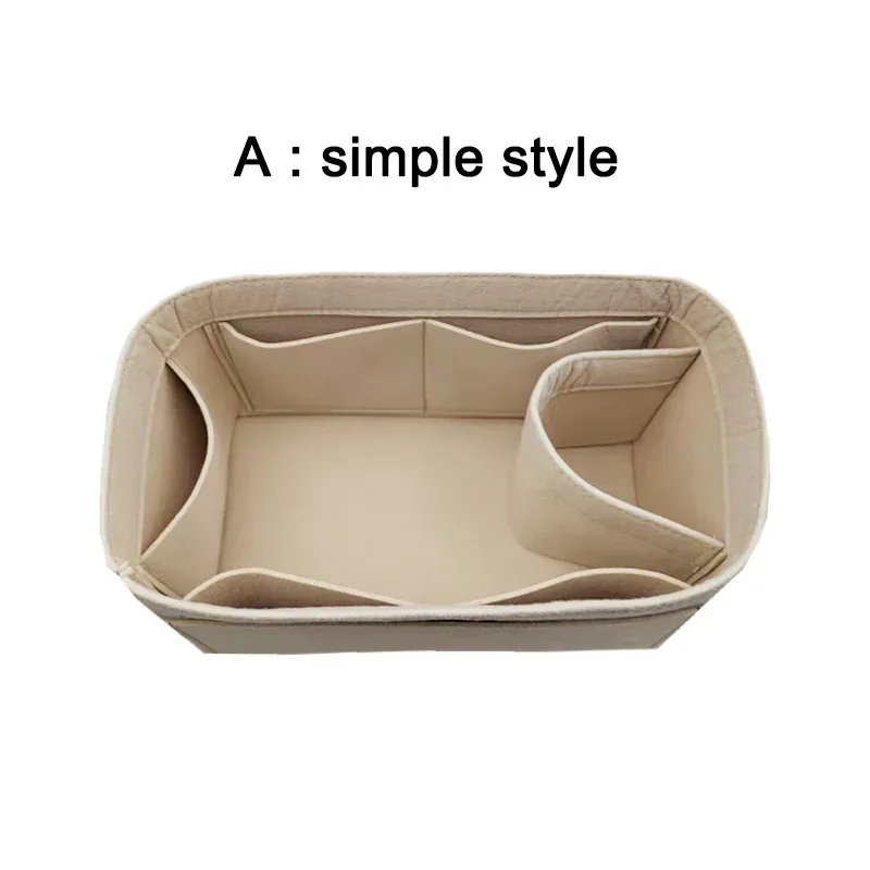 insert organisateur de sac à main adapté pour marc jacobs le sac fourre-tout en cuir de toile petit moyen grand, doublure de sacs à main de poche intérieure