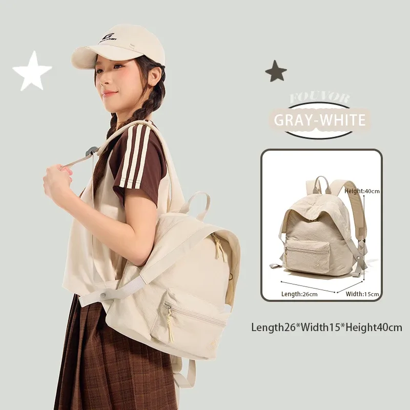 sac à dos fouvor 2026 nouveau pour jeunes avec poche cachée zippée, compartiments intérieurs, petit sac de cabine pour avion, sac de banlieue 3059-04