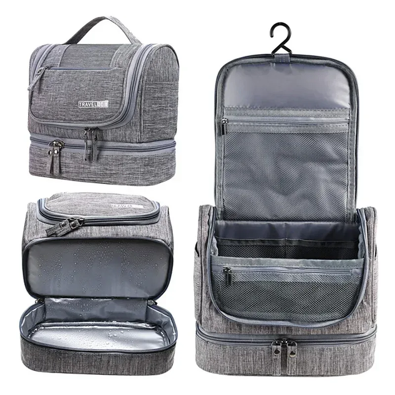 nouveaux hommes nécessaires suspendus sac de maquillage oxford organisateur de voyage sacs à cosmétiques femmes nécessaires trousse de maquillage lavage trousse de toilette