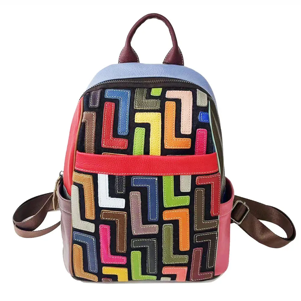 sac à dos vintage en cuir véritable pour femme, cartable de voyage antivol pour dames, nouvelle collection 2025