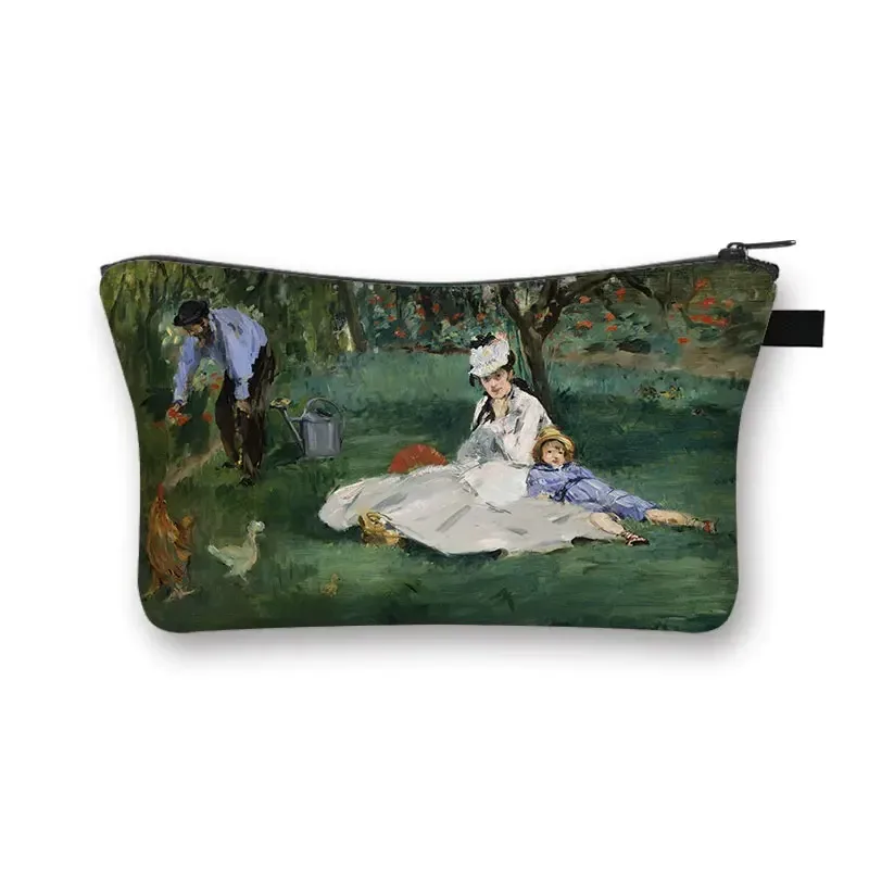 starry night / kiss / waterlily – trousse à cosmétiques pour femmes, trousse de maquillage van gogh / gustav klimt / monet