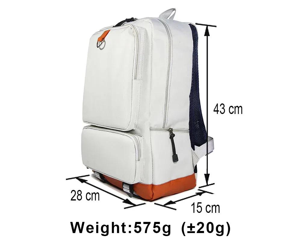 sac dos oxford université dessin animé personnages poche ouvrante ceinture coussin air grande capacité voyager école