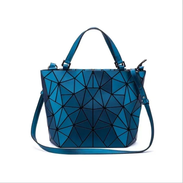 sacs à paillettes lumineux géométriques pour femmes 2024, sacs à bandoulière matelassés, sacs à main pliables laser unis pour femmes, bolsa feminina