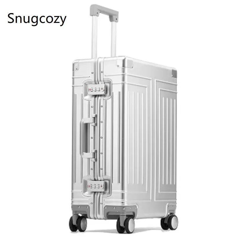 valise à roulettes snugcozy de haute qualité, 100 % aluminium-magnésium, idéale pour les voyages, parfaite pour les valises de marque spinner