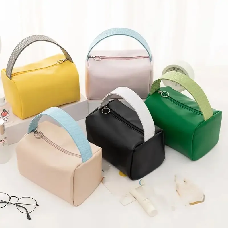nouvelle trousse de maquillage en pu, sac à cosmétiques pour femmes, grande capacité, organiseur de rangement multifonctionnel, trousse de toilette de voyage, sac à main