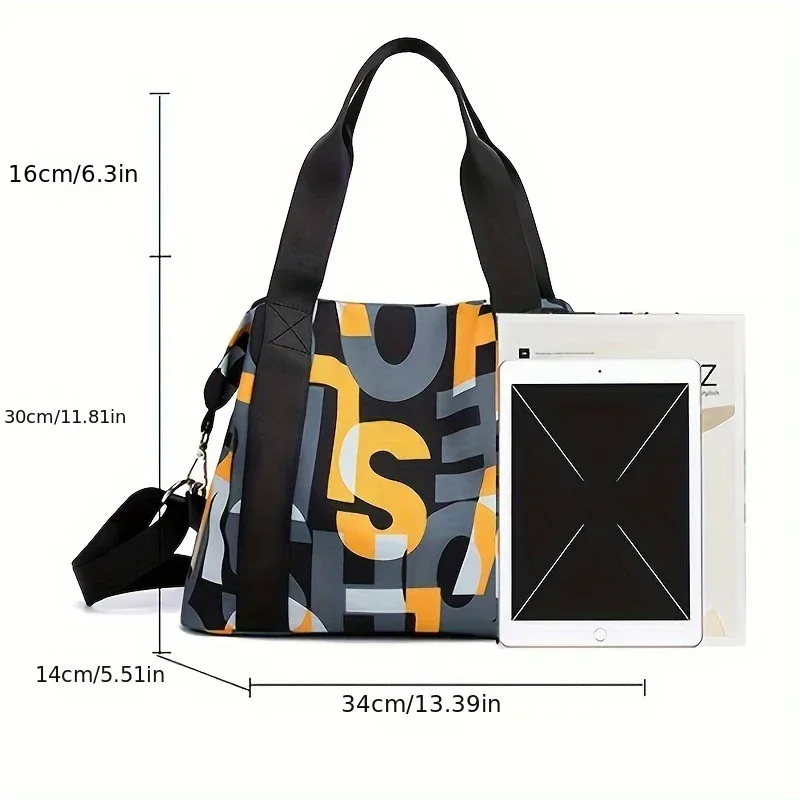 sac à main tendance en nylon pour femmes, grande capacité, sacs à bandoulière, fourre-tout en tissu oxford, sacs à main de voyage en plein air