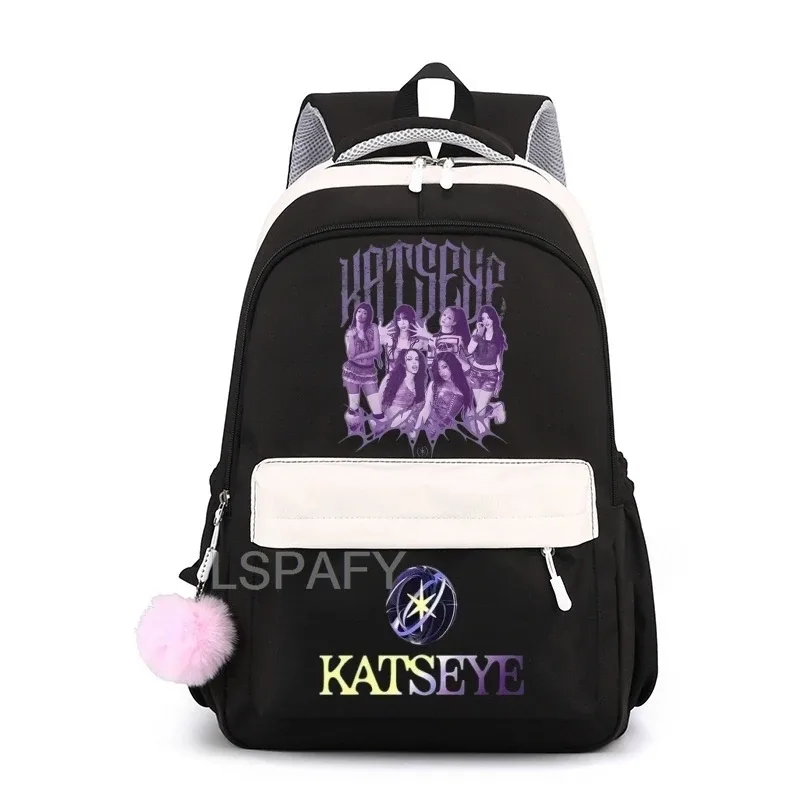 sac à dos pour ordinateur portable katseye funny teenager, sac d'école en toile cool pour femmes, sacs à dos d'étudiant de haute qualité, sac d'école tendance pour filles