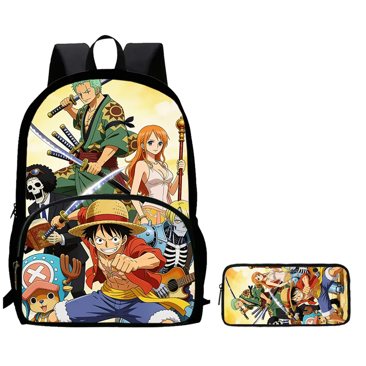 sac à dos scolaire léger 2-en-1 avec poche avant et trousse à crayons, sac à dos unisexe durable pour garçons et filles de 6 à 10 ans