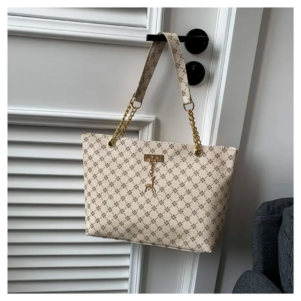 sac fourre-tout design de luxe pour femmes, sac à main de grande capacité imprimé, sac à bandoulière tendance, nouveau sac de shopping