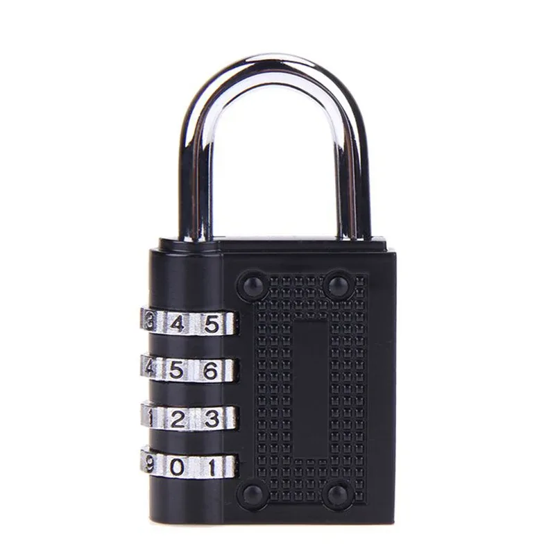 cadenas verrouiller alliage zinc combinaison quatre chiffres sécurité imperméable texturé robuste utilisation voyage protection casier bagage