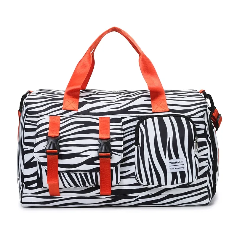 sac de sport tendance à imprimé léopard, sac de week-end, idéal pour le fitness, les sports et les voyages en plein air