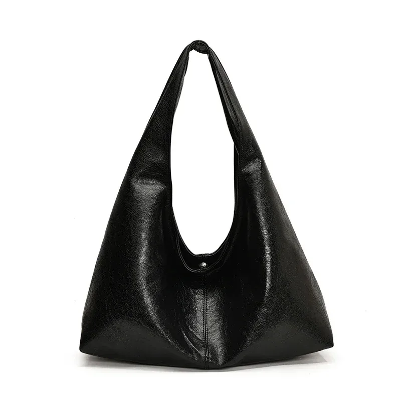 leftside – grands sacs hobo en cuir pu pour femmes, sac à bandoulière d'hiver pour dames, nouvelle tendance y2k, sacs à main et bourses, 2024