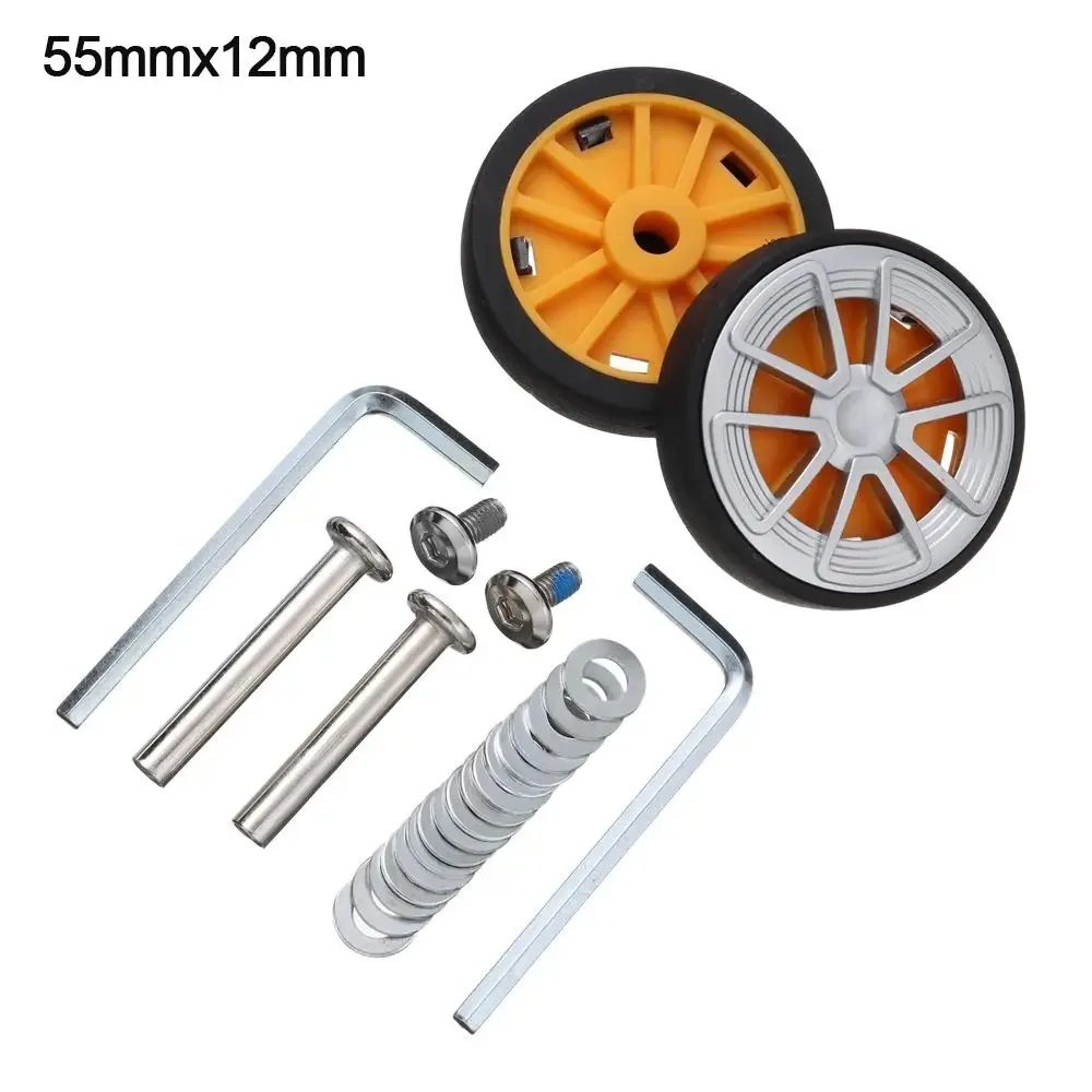 roues de remplacement avec vis pour valise de voyage, kit de réparation d'essieux, roulette silencieuse durable, bricolage, 2 pièces