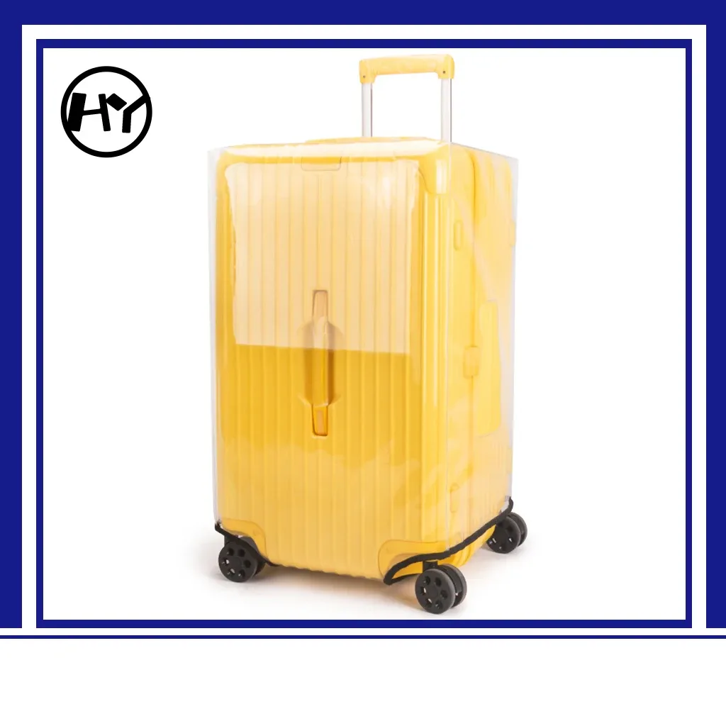 protecteurs de couverture de valise en pvc transparent, protecteur de bagages de voyage transparent en pvc pour le transport
