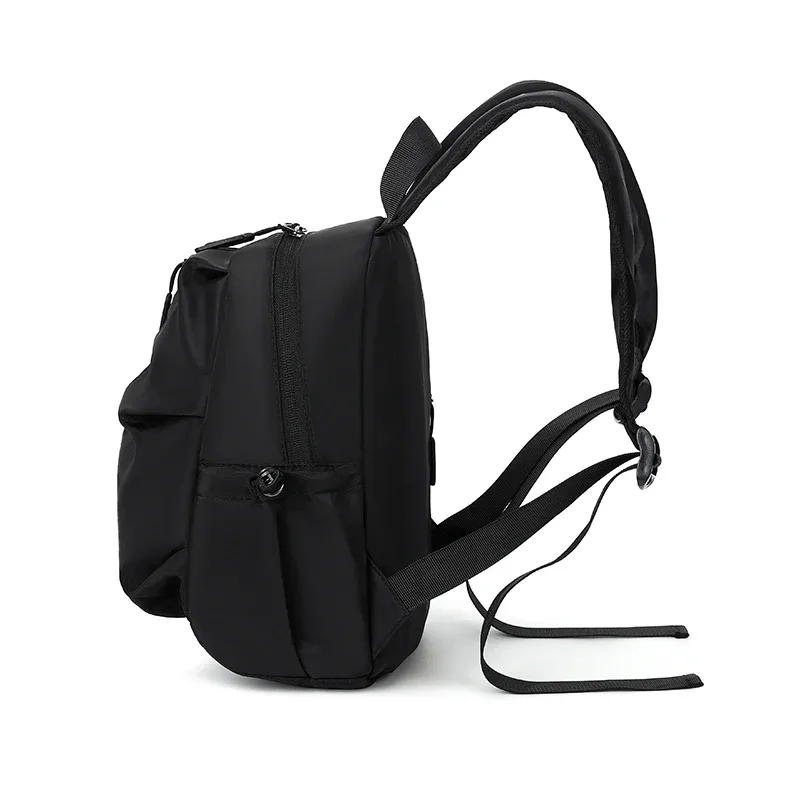 mini sac à dos pour hommes, poches latérales en nylon résistant à l'usure, sangles réglables, pour le travail, les courses, les déplacements quotidiens, décontracté, portable, pour l'extérieur