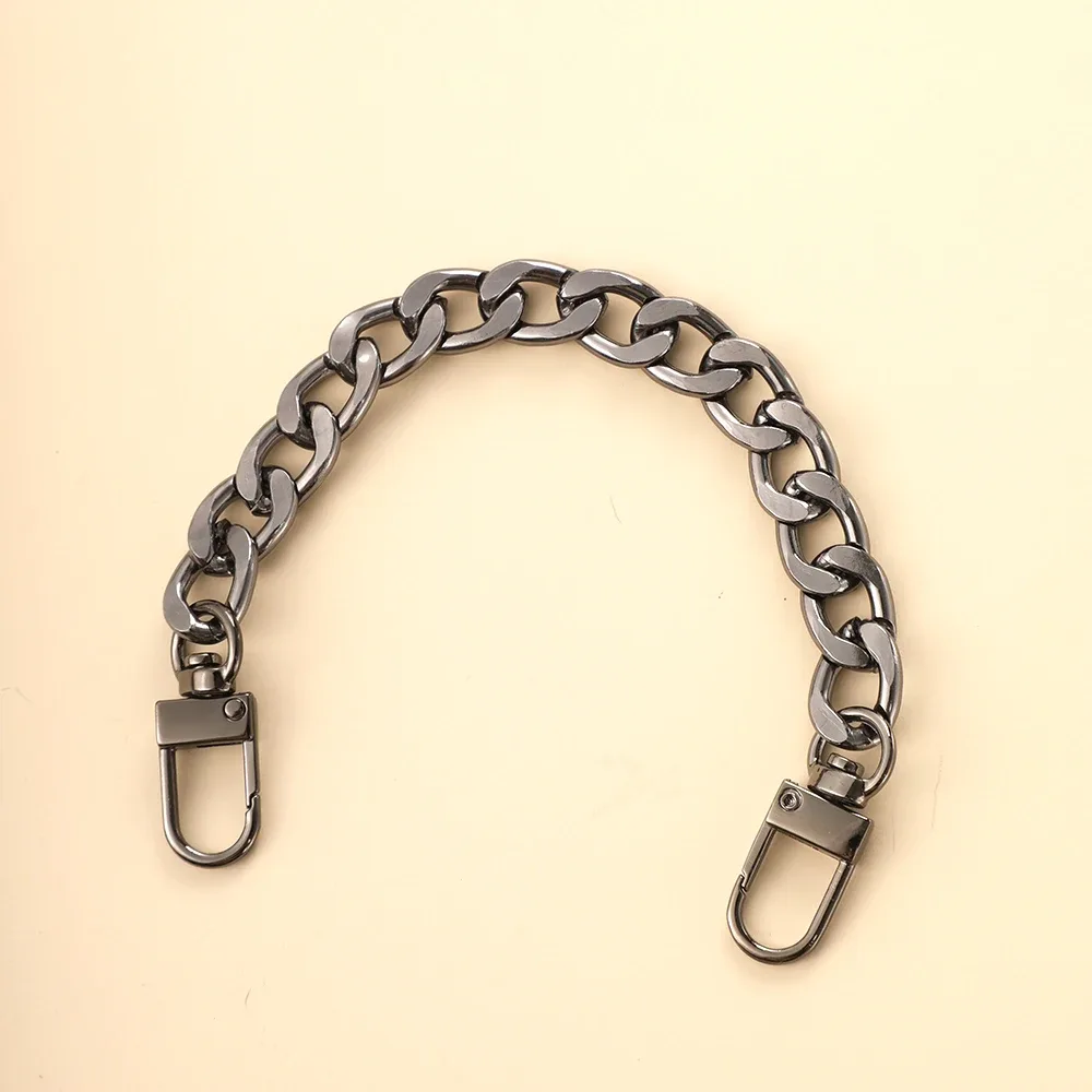 20 cm sac chaîne accessoire or sac à bandoulière chaîne d'extension sac en métal chaîne sangle sac à bandoulière pièces ceinture chaîne sacs or noir