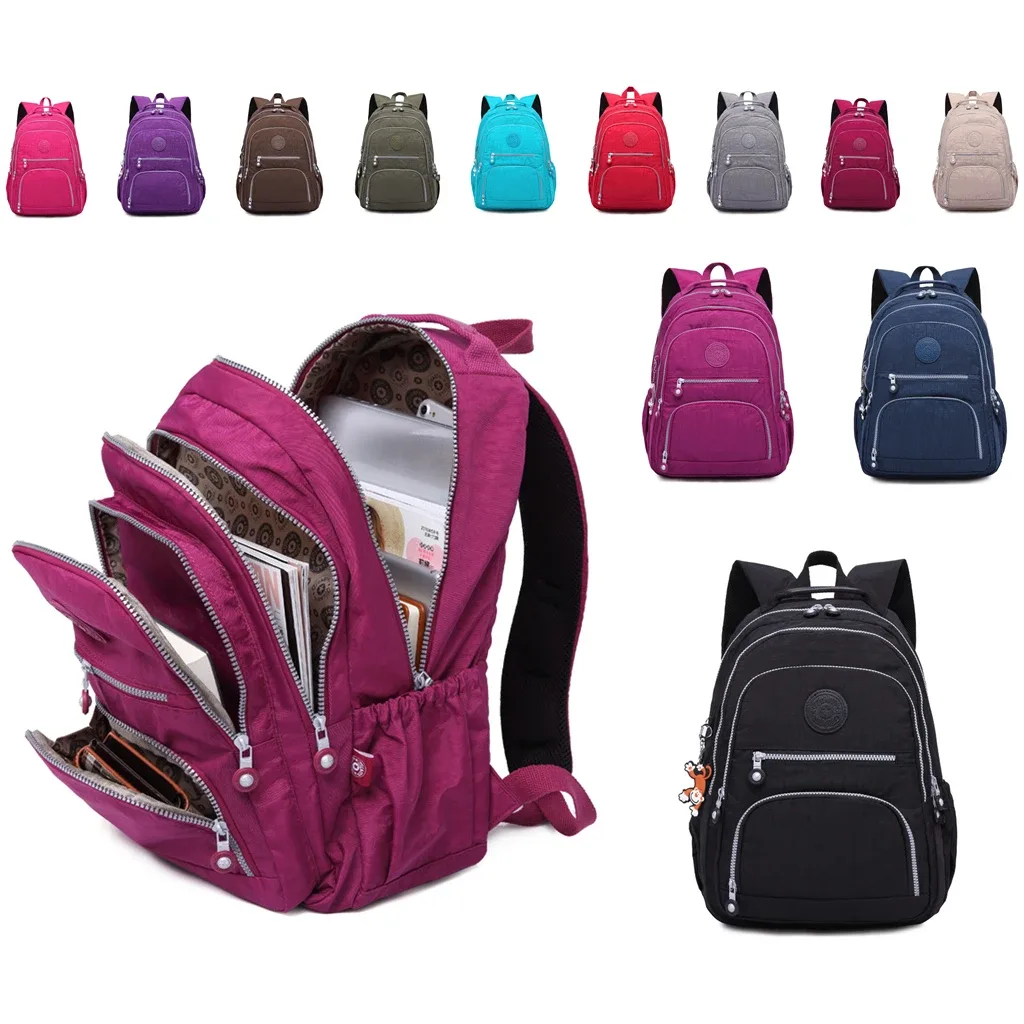 mochila feminina école sac à dos pour adolescente 2025 voyage sacs à dos sac femmes nylon étanche sacoche pour ordinateur portable