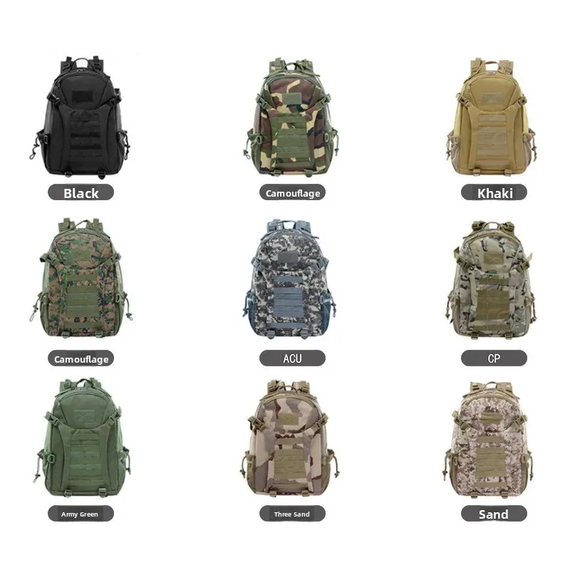 sac à dos tactique pour sports de plein air, léger, grande capacité, sac de voyage, sac d'école pour ordinateur portable, en tissu oxford, décontracté pour hommes