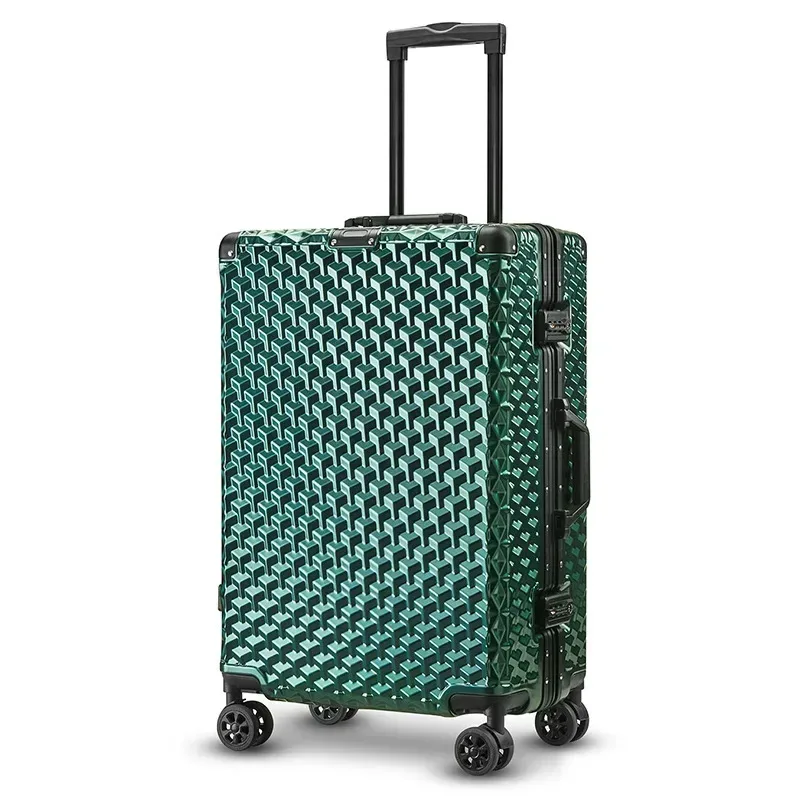 valise de voyage avec boîte à mot de passe, bagage à roulettes universel, cadre en aluminium, cabine de 20 pouces, sac à bagages à roulettes, 24/28 pouces, nouveau