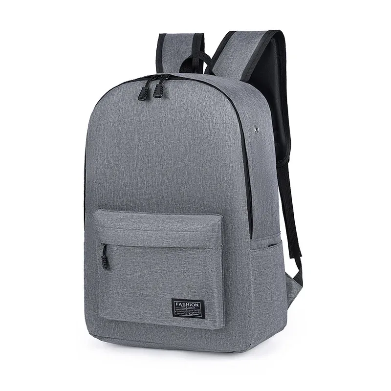 sac à dos unisexe grande capacité, sac à bandoulière décontracté pour voyage, en tissu oxford, style urbain simple, respirant, capacité pour ordinateur portable 15 pouces
