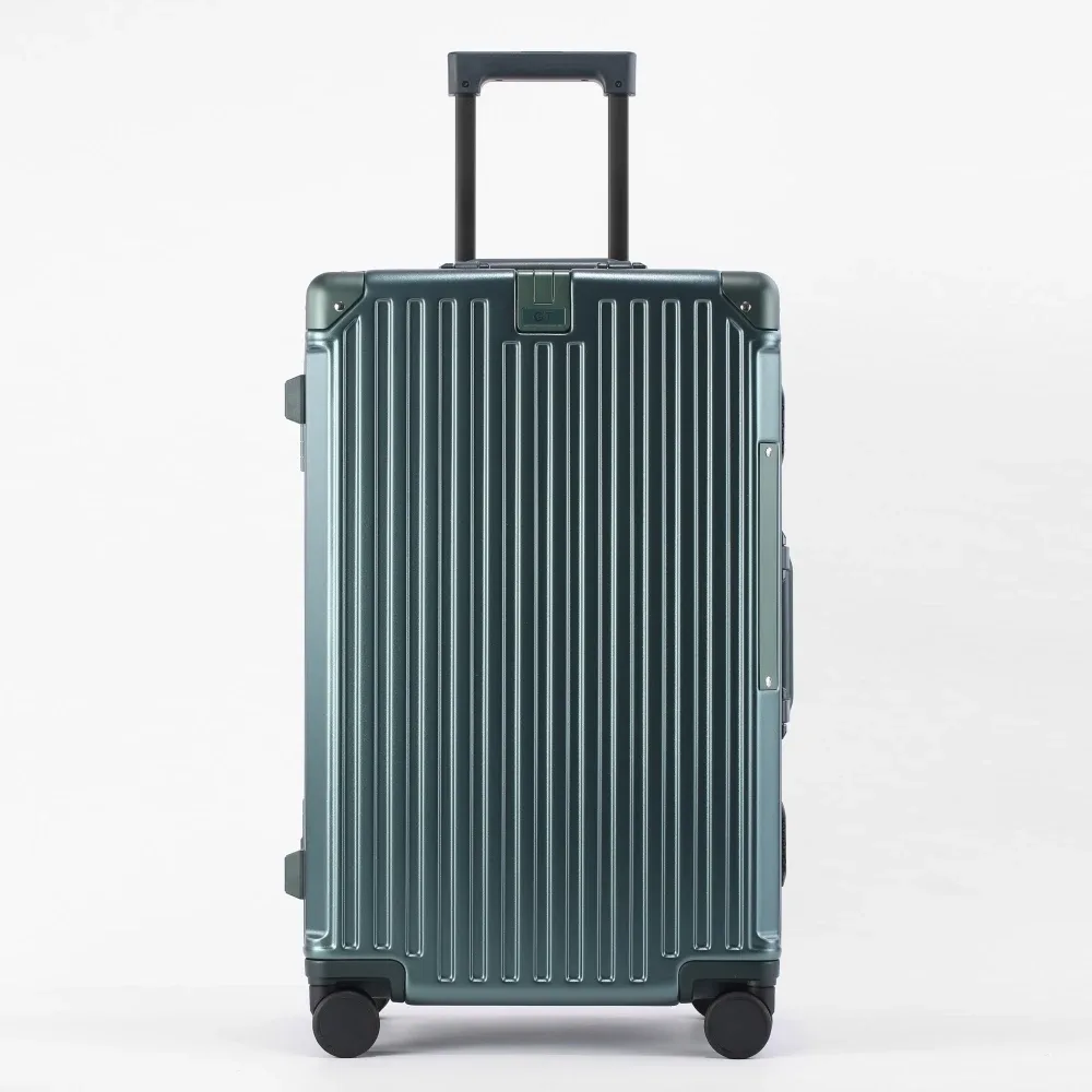 valise de luxe de haute qualité, mise à niveau, matériau pc épais, bagages roulants, cadre en aluminium, sacs de chariot de voyage 20/24/26/28/30 pouces