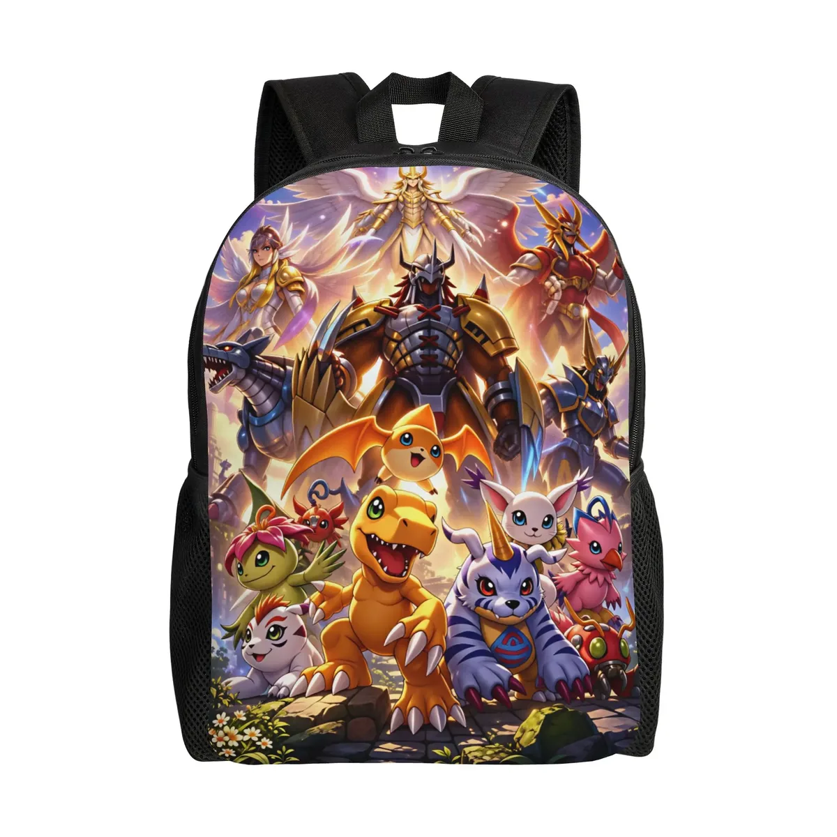 sac à dos digimon, sacs à dos de trekking pour garçons et filles, grands sacs personnalisés pour le lycée, joli sac à dos