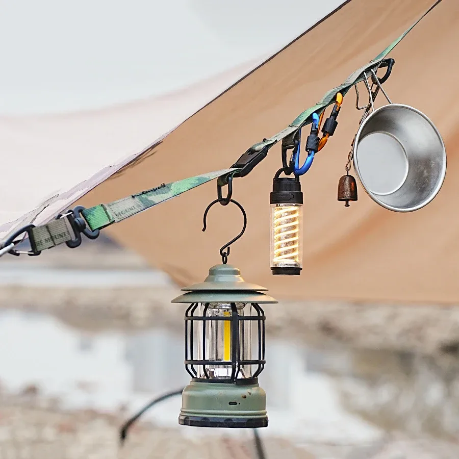 sangle de sac à dégagement rapide pour camping en plein air, avec anneau de suspension, sangle de sac à bandoulière multifonction réglable