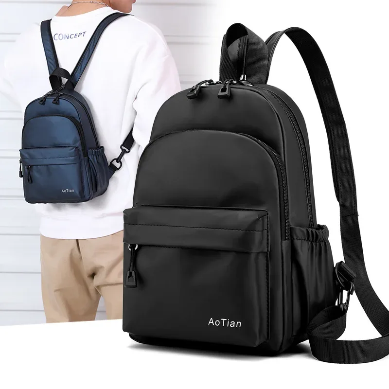 nouveau créateur de mode hommes sac à dos mini doux au toucher multi-fonction petit sac à dos homme sac à bandoulière hommes sac à main sacs de voyage mochilas