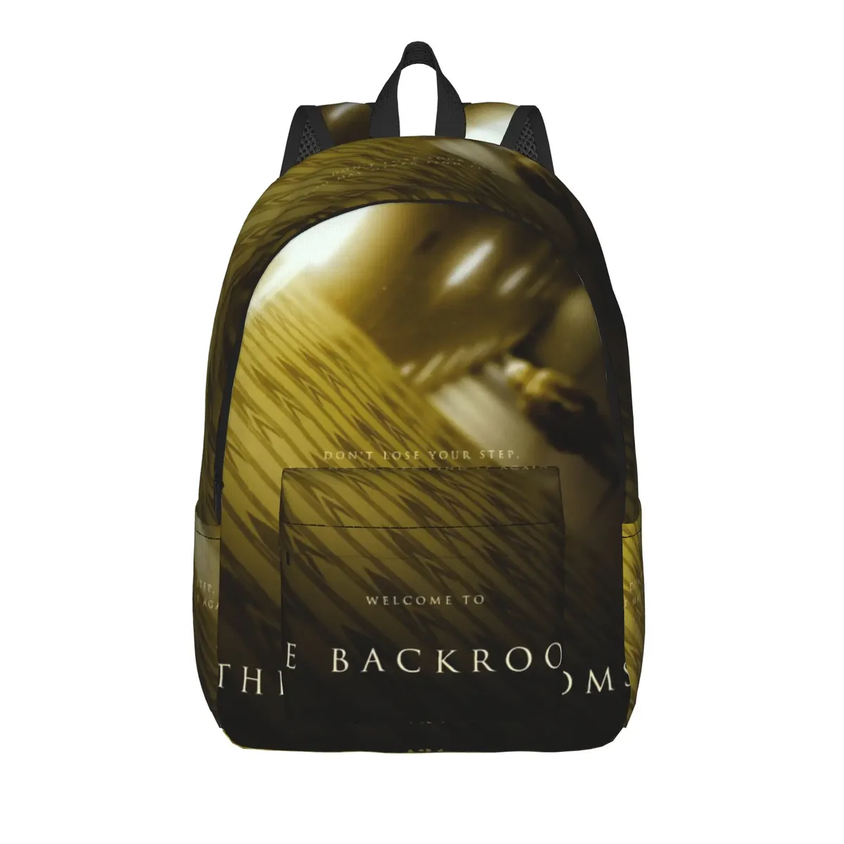 sac dos polyester jaune vif motif film couloir ultra léger voyage ecole universite femmes bandoulière ordinateur portable extérieur