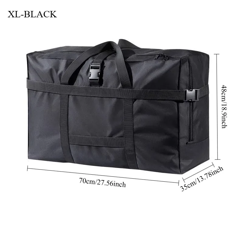 grand sac de voyage pliable et imperméable, sac à main durable, design peu encombrant pour valise à roulettes