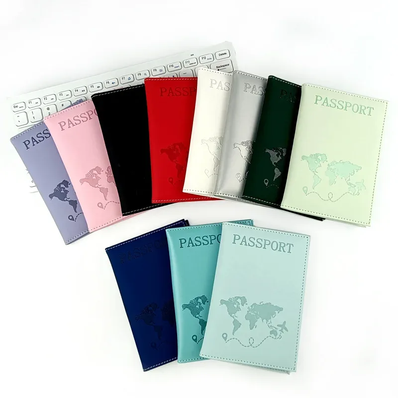 porte-passeport en pu, couverture de passeport pour billets, housse de protection pour passeport de voyage, porte-carte d'identité et de crédit, accessoires de voyage