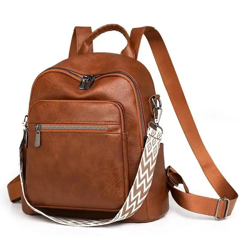 mode femmes sac grande capacité décontracté banlieue voyage sac à main en vente plus récent style britannique sac à dos femmes pu léger