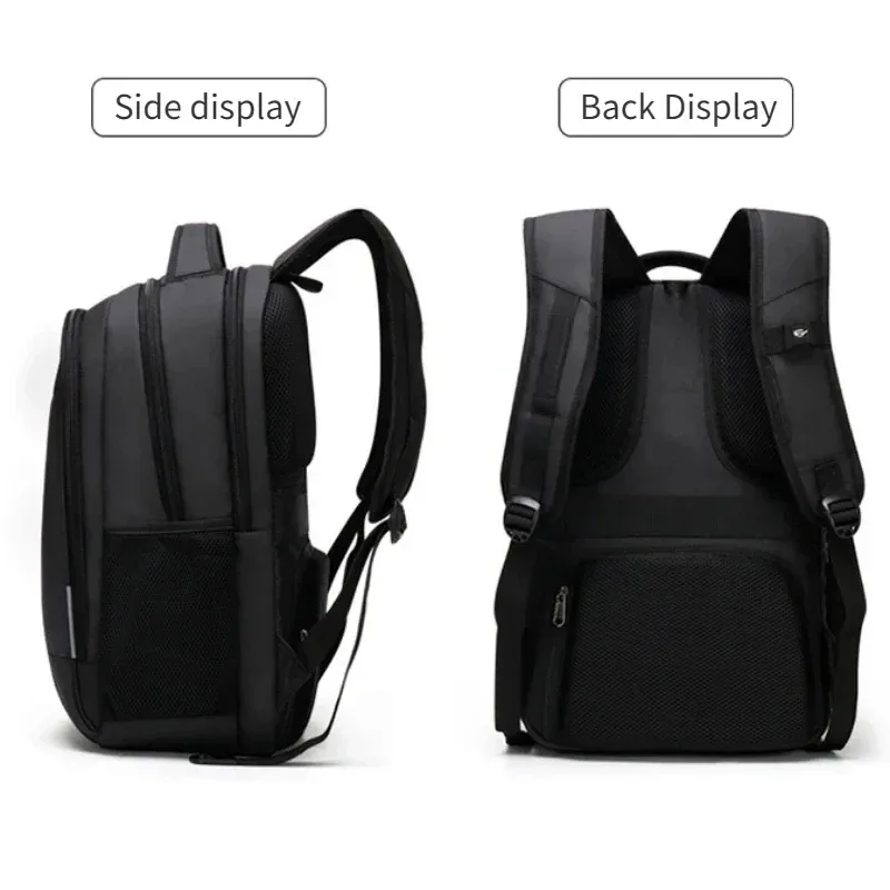 sac à dos suisse étanche de grande capacité pour hommes et femmes, sac pour ordinateur portable de chargement usb, sac de voyage d'affaires, 17 pouces