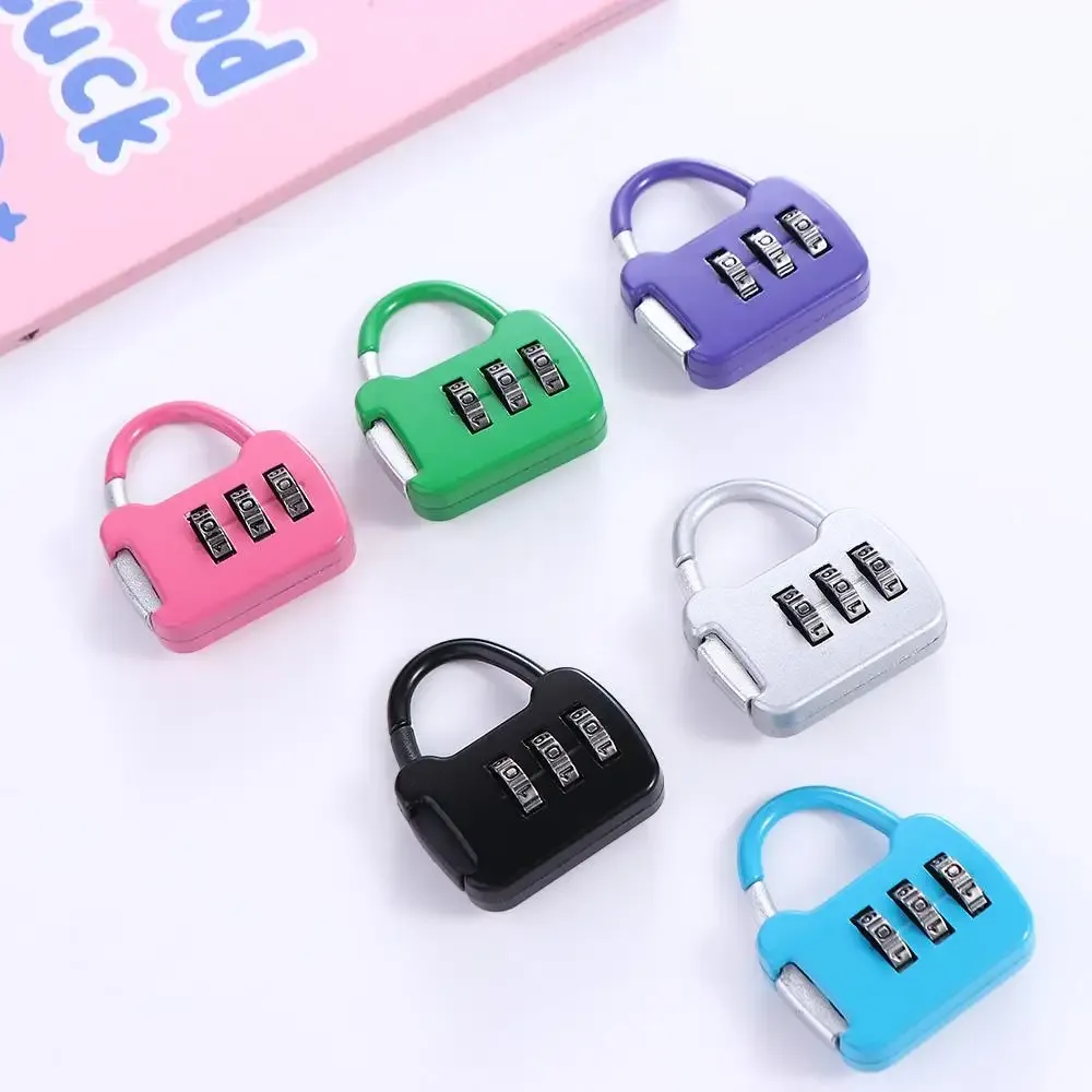 cadenas verrouiller métal code numérique portable pratique marron dore rose orange voyage petite taille