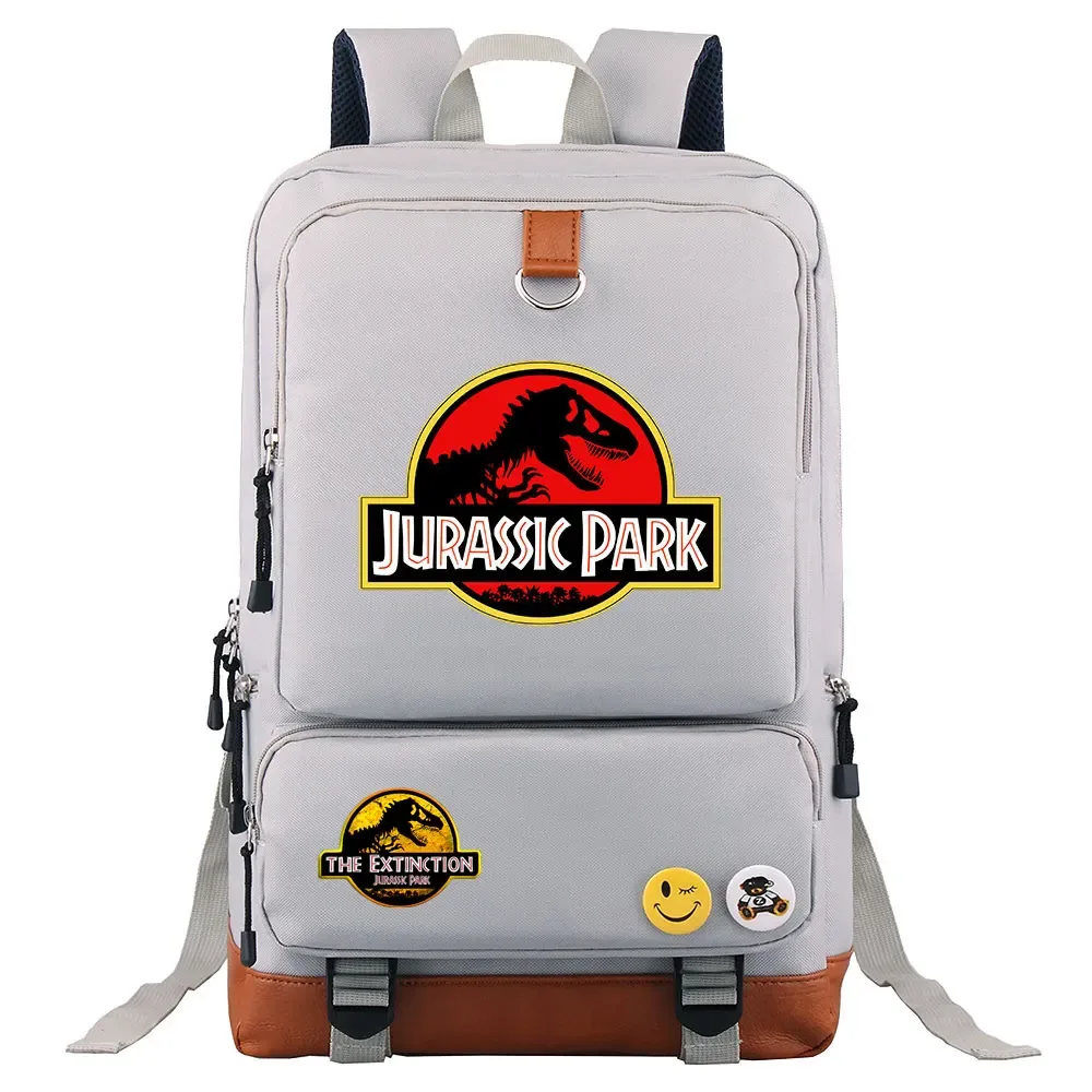 dinosaure jurassic park monde garçon fille enfants retour à l'école livre sacs, femmes adolescents mochila, hommes ordinateur portable étudiant sac à dos