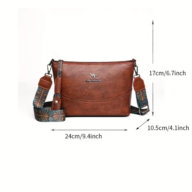 Sac fourre-tout rétro pour femmes, sac à main élégant avec bandoulière/bandoulière réglable, sac à main polyvalent pour le travail, les voyages, l'usage quotidien
