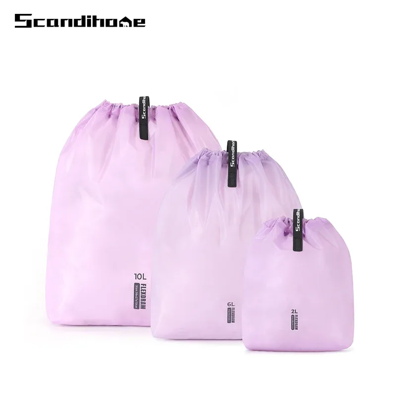 sacs de rangement de voyage à cordon, imperméables et légers, cubes d'emballage pour vêtements, organisateur multi-tailles pour chaussettes, chaussures, bagages