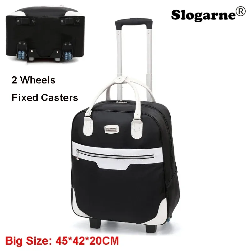 mode bagages roulants femmes 4 roues spinner voyage sacs hommes voyage d'affaires sacs oxford valise étanche chariot bagages