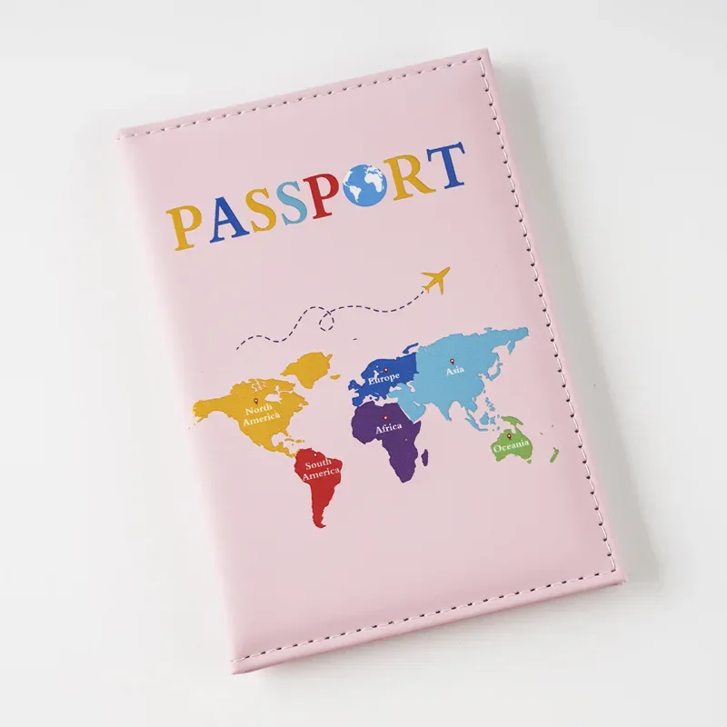 nom personnalisable nouvelle impression couleur uv carte universelle couverture de passeport porte-passeport passeport hommes et femmes cadeau universel