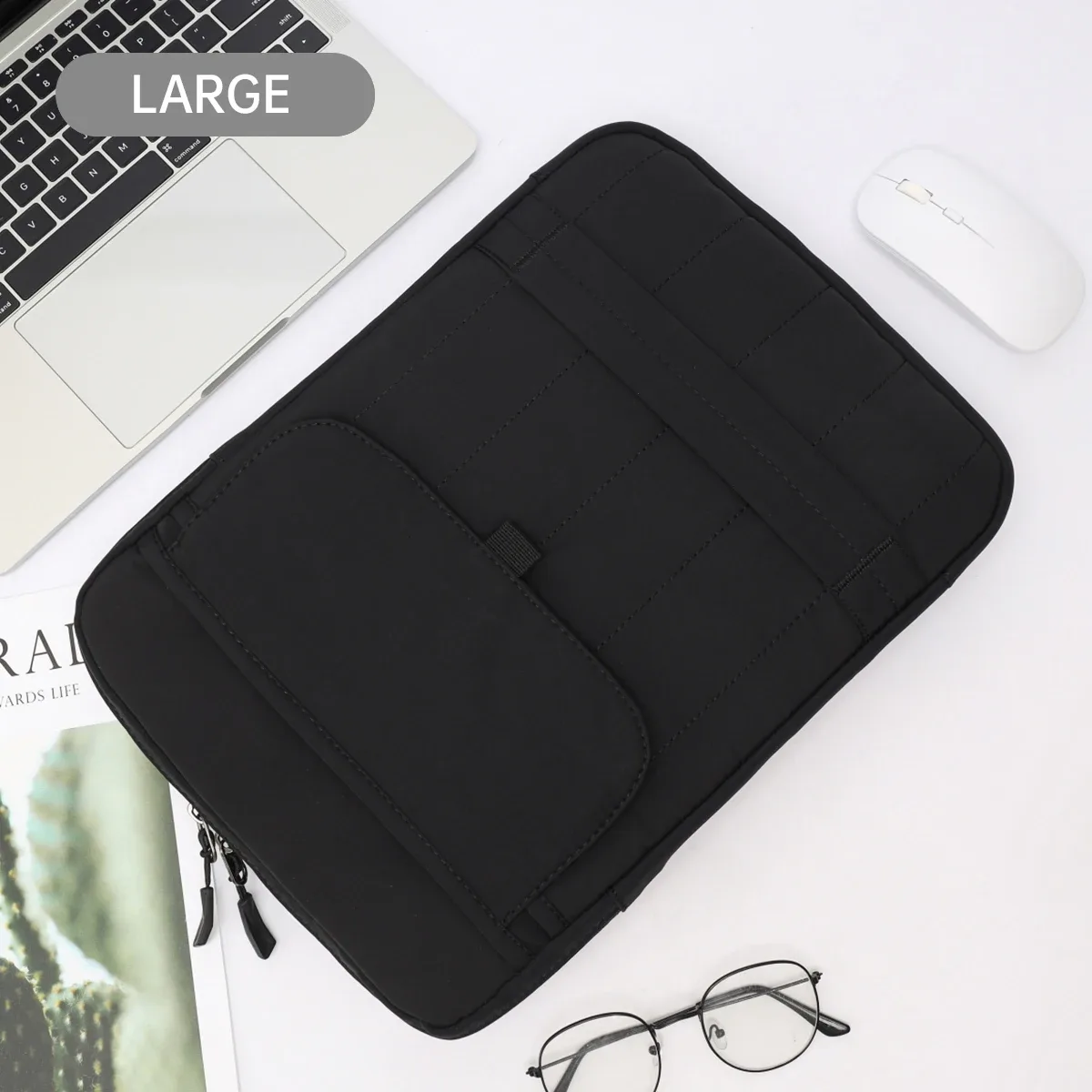 macbook air 13 pouces sac d'ordinateur 15 pouces m4 sac fourre-tout ipad pro tablette sac de rangement mallette d'affaires apple sac à bandoulière sac à main pour ordinateur portable 14 pouces