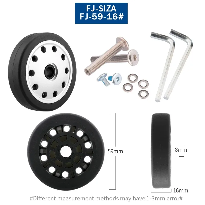 roues de rechange pour valise, roulettes silencieuses universelles, accessoires pour valises de 20 à 28 pouces