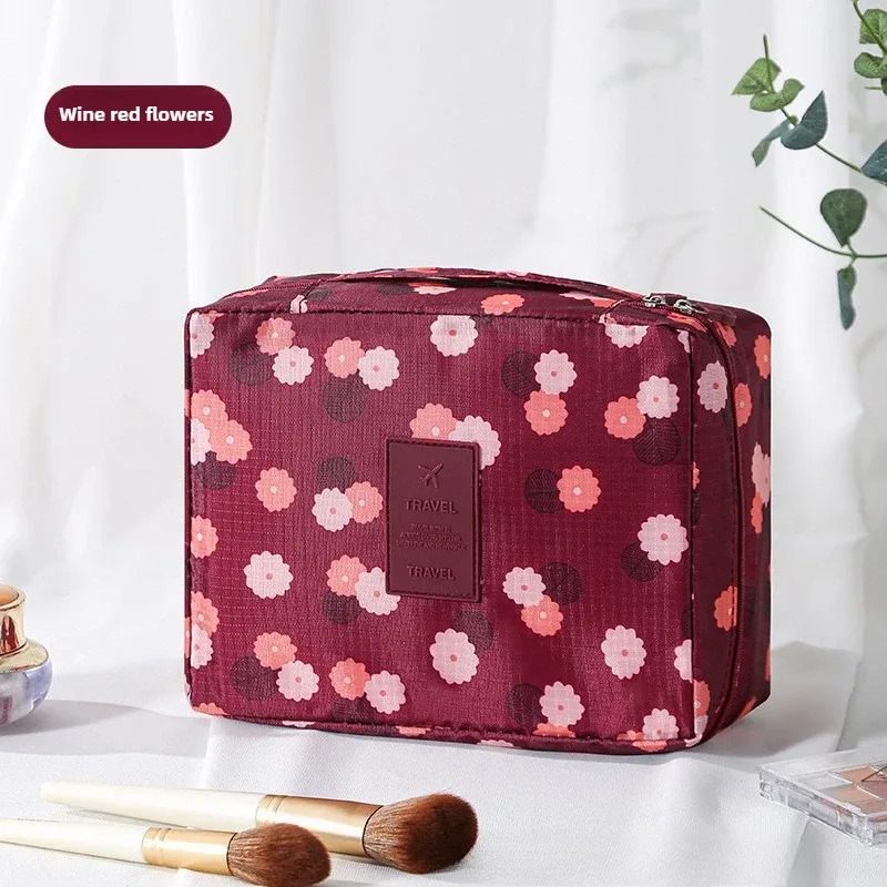 grande trousse de toilette pour femmes, sac de voyage imperméable pour cosmétiques, organiseur de maquillage avec ouverture facile, étui de rangement beauté