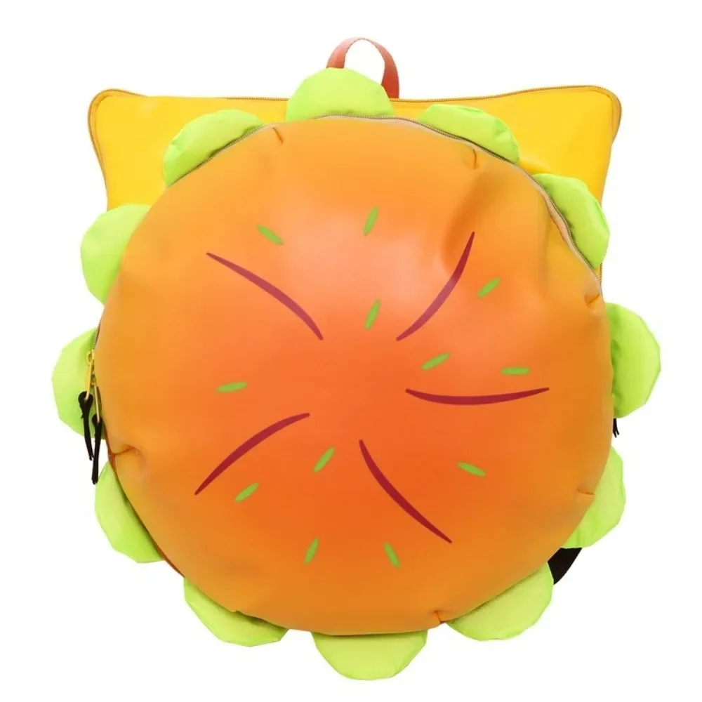 sac à dos pour cheeseburger de grande capacité, tendance, joli style, étanche, multicouche, pour hamburger, usage scolaire