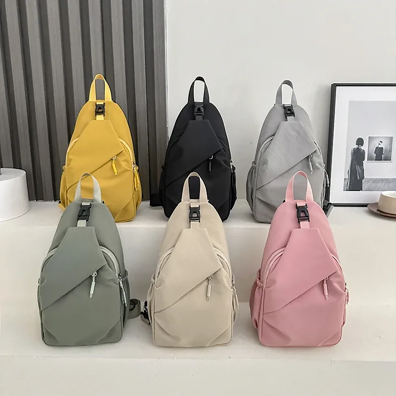 sac de poitrine unisexe grande capacité, sac de voyage décontracté imperméable, sac à bandoulière simple multifonctionnel